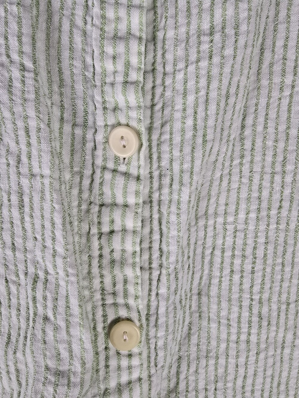Flax Linen Button down Tunic Top Small - Picture 6 of 12